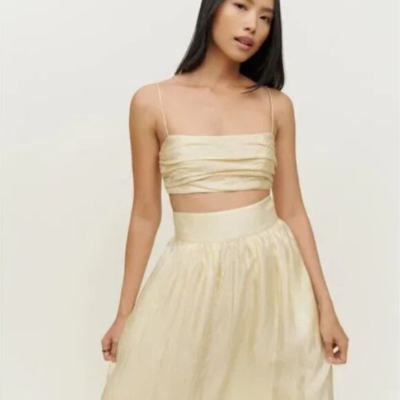 Reformation Dresses & Skirts - Reformation Carlow Two Piece Dress - Buttercream